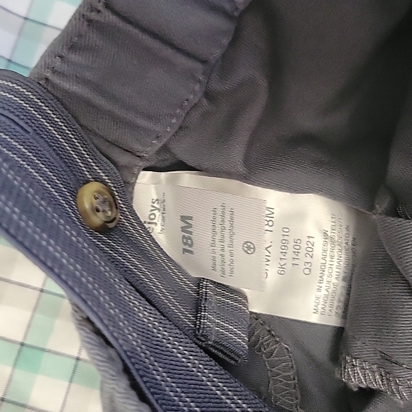 Simple Joys by Carter's Bow Tie & Suspender Set - Grey, Green Plaid, 18m - Picture 3 of 4